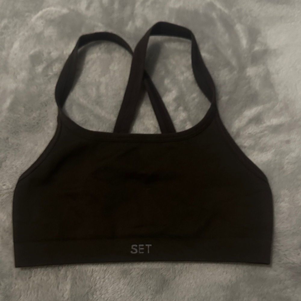 SET Active Dark Brown Sports Bra
